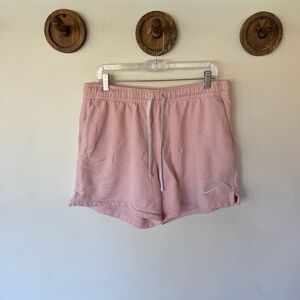 Nike Women's Pink Jersey knit sweat shorts size XL